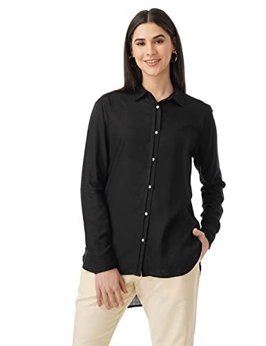 Image of FYLTR Women's Full Sleeves Casual Collar Regular Fit Top -Lightweight, Soft Handfeel