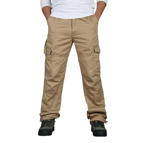 Pantalon cargo homme multifonctionnel avec de grandes poches latérales pour le travail