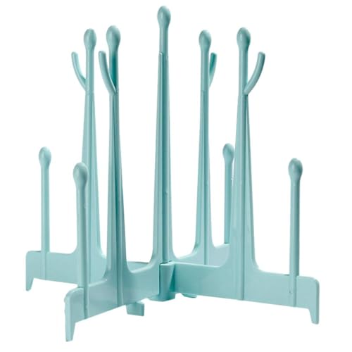 CPJJ 1 unidad Escurre Biberones Plegable escurre biberones seca biberones escurridor biberones para Secado de Biberones y Tetinas - Soporte Multifuncional para Botellas de Bebé (Azul)