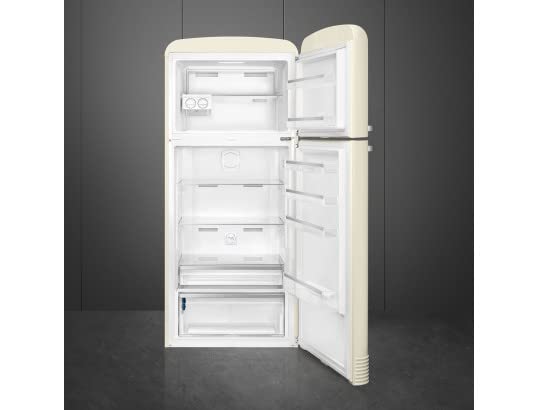 Smeg Right Hand Hinge FAB50RCR5 80/20 Frost Free Fridge Freezer - Cream - E Rated