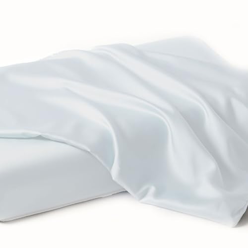 Image of 100% Tencel Lyocell Pillowcases | Cooling Pillowcases for Memory Foam, Cervical, Neck and Contour Pillows | Softer Than Cotton and Linen (White - 2 Pack, 20 inch x 12.5 inch x 4 inch /3 inch)