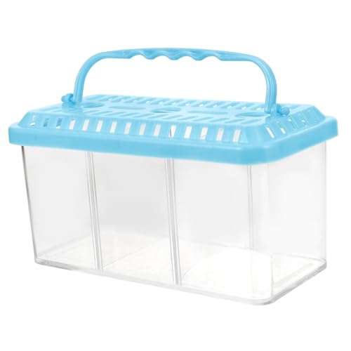 VERDANVERSE 三格仕切り小型魚飼育ボックス 取り外し可能バッフル付き 水槽用離育成タンク 熱帯魚 魚 エビ対応 飼育管理簡単
