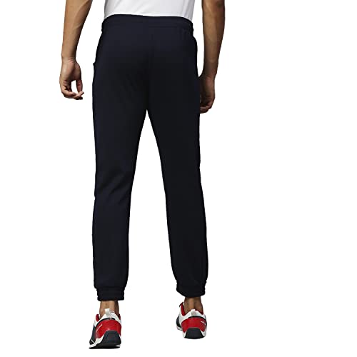 Image of Hubberholme Men's Cotton Blend Slim Fit All Season Wear Track Pants (Slant 3 Stripes Design)