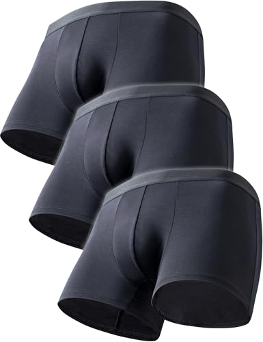 [FEELMEN] 【皮膚科医ｘ工学博士が開発】 ボクサーパンツ 3枚組 高通気性 ローライズ 前閉じ 立体 抗菌防臭 下着 パンツ メンズ 男性 [3D着圧マッピング搭載] 【信頼の日本ブランド】 3枚セット (黒L)