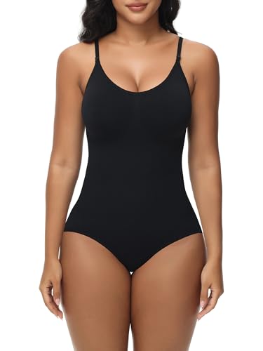 Body Contenitivo Modellante Donna Shapewear Bodysuit Guaina Contenitiva Donna Snellente e Versatile con Materiali Traspiranti e Tracolla Regolabile