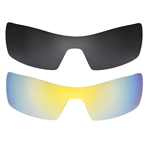 Objectifs Oakley Oil Rig de rechange noir or pour le sport et les sorties en plein air ensoleillé