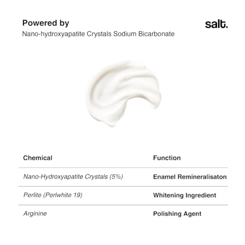 Image of Salt. Oral Care Blanco Whitening Toothpaste | Natural Stain Removal & Enamel Strengthening | With Matcha Green Tea & Mint | Fights Plaque & Sensitivity | 100g