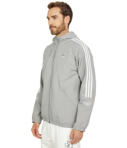 Adidas originals outline windbreaker in grey Clearance