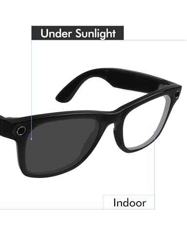 Image of SAUCER Premium Replacement Lenses Compatible with Ray-Ban Meta Wayfarer (Gen 2) RW4012 53mm | RW4008 53mm Smart Sunglasses