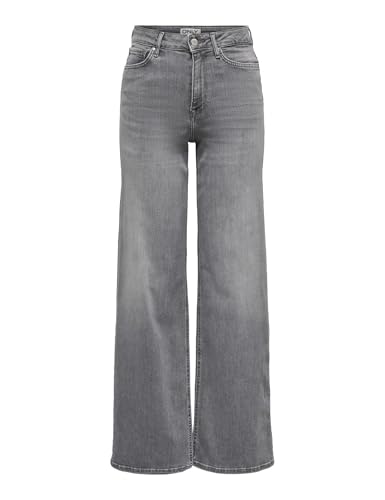 ONLY Female Jeans mit weitem Bein ONLMADISON Hohe Taille Weiter Beinschnitt Jeans