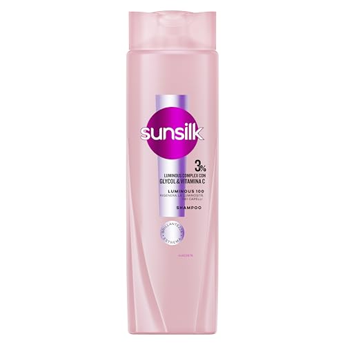 Sunsilk, Shampoo Luminous 100, Shampoo Illuminante, 3% Luminous Complex Con Glycol & Vitamina C, Capelli Fino Al 100% Più Brillanti*, Sigilla Le Cutic