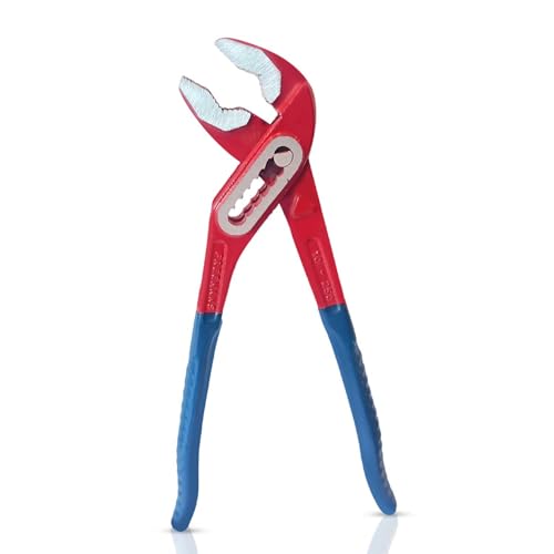 FREEMANS WBJ10 10"/250mm Box Joint Alloy Steel Water Pump Plier || Drop forged With Epoxy Dip Sleeve || Induction Hardened Jaws || Drop Forged - Red & Blue
