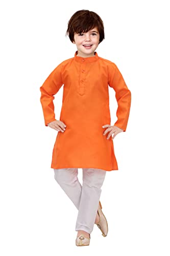 Image of KGN Boys Cotton Blend Regular Solid-Punjabi /Kurta Pajama Set | KGN07 |
