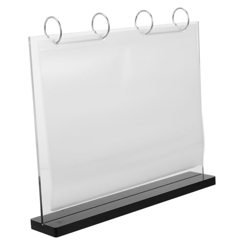 MUCKLILY Display Stand Card Sleeve The Menu Display Shelf Table Sign Holders Menu Holder Sign Holder Stand Clear Stand for Display Document Holder Paper Stand Sign Stand Wood