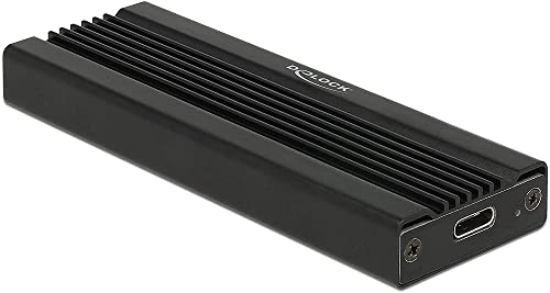 Caja externa USB 3.1 para M.2 NVMe Delock negra miniatura 1