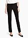 NIC+ZOE Women's Woven Stretch Pull-On Straight Leg Full Length Wonderstretch Pant,Black,4