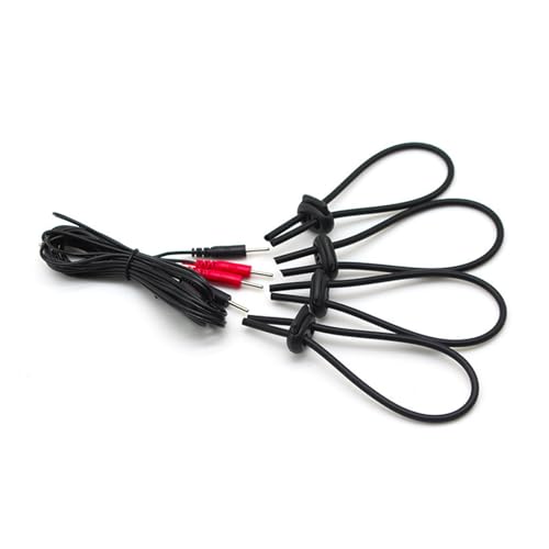 Image of Electric Shock Bondage Training Masturbation Penis Ring Winding Exercise Endurance Trainer Electric Shock Cock Ring Male Bondage Penis Ring