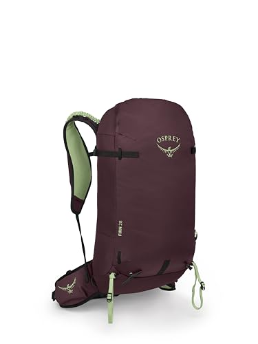 Osprey Firn 28L Ski and Snowboard Backpack, Elderberry Purple/Peppermint Green, Medium/Large