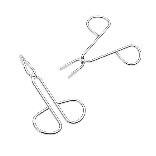 PATKAW 1 Juego De 6 Uds De Pinzas De Extensión De Pestañas Kit De Pinzas Recortador De Cejas Facial Plateado