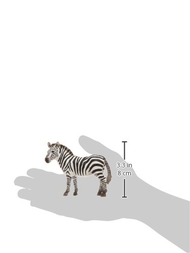 Figurine Zèbre Femelle Schleich – Peinte à La Main, Réaliste, Pour Collection Ou Jeu Dès 3 Ans