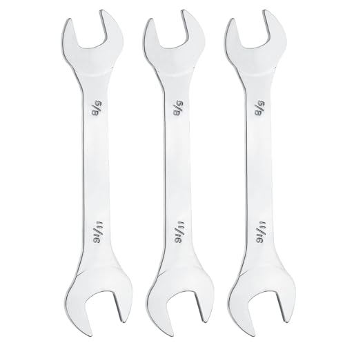 HARFINGTON 3pcs Double Open End Thin Wrench Set 5/8