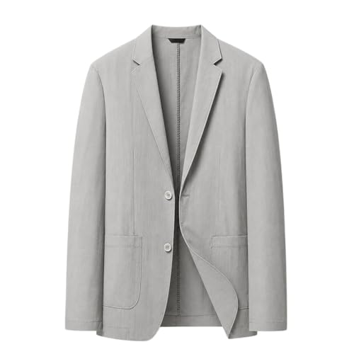 Blazer décontracté pour homme en nylon mélangé et manches longues