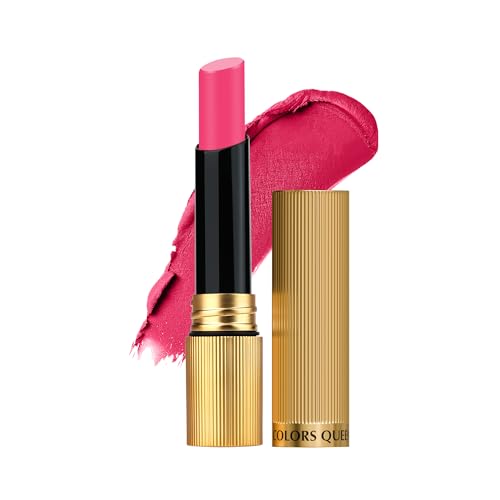Image of Colors Queen Hold Up Full Day Non-Transfer Matte Lipstick | Long Lasting and Weightless Formula | Intense Color Pay Off | Waterproof Lipstick for Women (113 - Crimson, 4g)