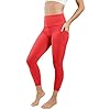 90-Degree-By-Reflex-High-Waist-Tummy-Control-Squat-Proof-Ankle-Length-Leggings-with-Pockets 90 Degree By Reflex High Waist Tummy Control Squat Proof Ankle Length Leggings with Pockets - Scorpio Red - Medium