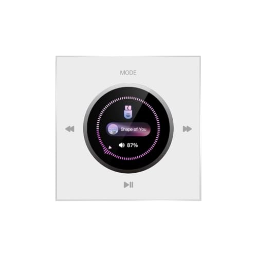 Yzzthumss Panel de Control de Audio Bluetooth de Pared con 86 Altavoces de Techo para de Música Ambiental Doméstico, Color