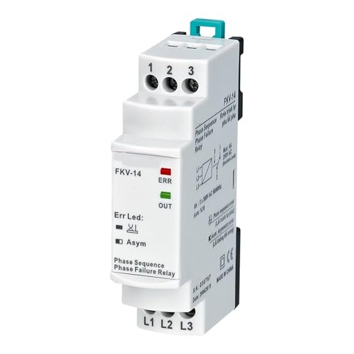 Relais de séquence de phase triphasé FKV-14 3 * 380VAC contrôle asymétrie réseau