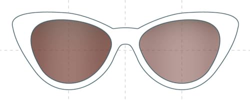 Sunglass Fix Replacement Sunglass Lenses Compatible for Le Specs Aphrodite Alt Fit 52mm (Photochromatic SFx Edge Brown Pair)