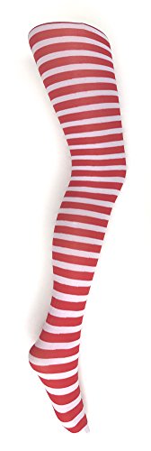 Mysasi London - Medias - para niña multicolor Blanco Y Rojo 9-11 años