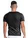 dPois Men Quick-Drying Breathable Mesh Sports Top Round Neck Short SleeveT-Shirt for Basketball Athletic Activities Black L/2点