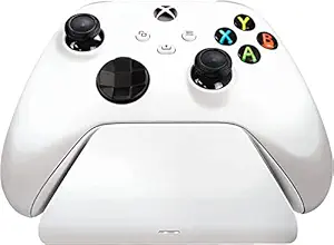 Razer USB Universal Quick Charging Stand for Xbox - Robot White - Charging Stand for Xbox, Xbox Series X|S and Xbox One Elite Controller - RC21-01750300-R3M1
