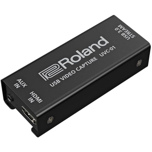 Image of Roland UVC-01 USB Video Capture | Plug-and-Play for Flawless Recordings & Livestreams | HDMI to USB 3.0 Video Encoder | Uncompressed 1080p HD at 60 FPS | Webcam Operation for Mac & Windows