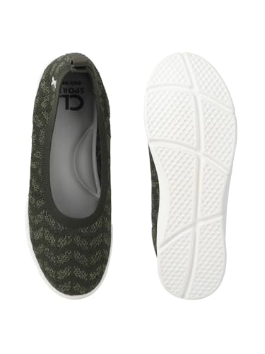 Image of Carlton London Women's Breathable Lightweight Everyday Patterned Ballet Flat