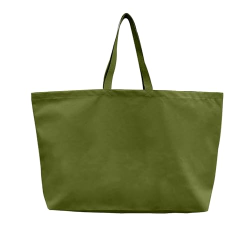 LLYLIU Large Canvas Tote Bag-Extra Big Shopping Beach Totes Bags Reusable Largest Grocery Plain Solid Bag 28