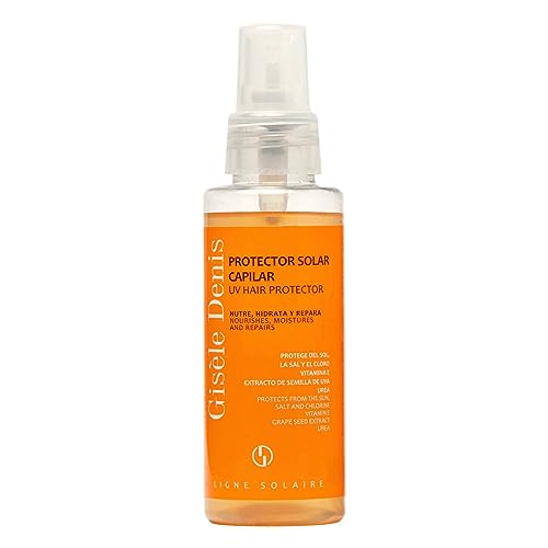 GISÈLE DENIS - Protector Solar Térmico Capilar, 100 ml, en Spray, Para Pelo Liso y Rizado, Nutre, Repara e Hidrata el Pelo, Con Vitamina E y Semilla de Uva, Brillo Natural, Cuidado del Cabello