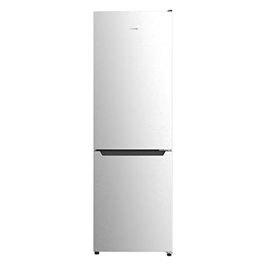 Cecotec Frigorífico Combi 2 Puertas Bolero CoolMarket Combi 322 Inox E. 322 L, Altura 185 y 60 cm de Ancho, Bajo Consumo, Sistema Multi Air Flow, Total No frost y 2 Cajones