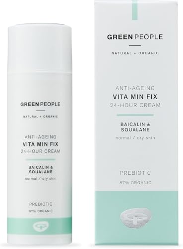 Crema de 24 Horas Green People libre de parabenos que restaura la piel seca 1