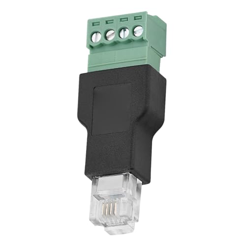 3-pack Ethernet RJ11 6P4C Hane till 4-stifts Terminaladapter