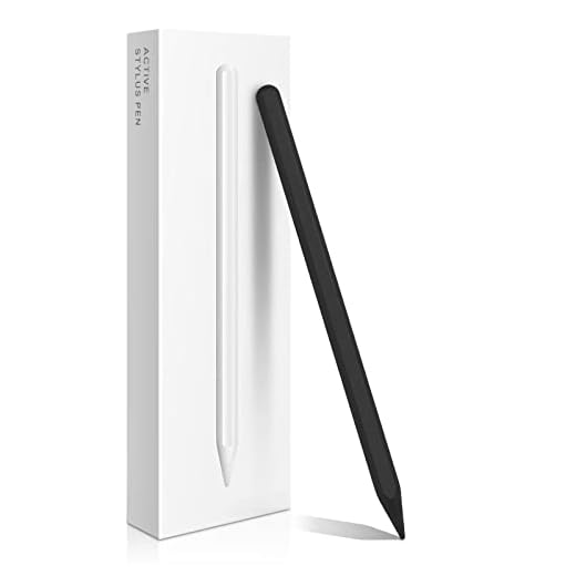 iPad Pencil 2ª Geração com Carregamento Magnético Sem Fio, Apple Pencil 2ª Geração, Smart Pen Compatível com iPad Pro 11 em 1/2/3/4, iPad Pro 12,9" 3/4/5/6, iPad Air 4/5, iPad Mini 6, Preto