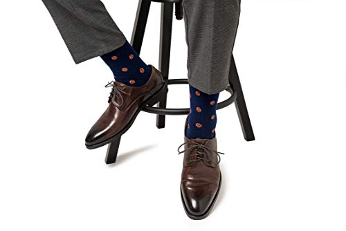AUSCUFFLINKS Basketball Fan Socks for Him | Bball Lover | Gift for Men | Work Socks for Him | Birthday Gift for Guys (Basketball)3