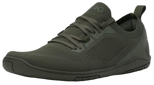 Xero Shoes Nexus Knit Barefoot   Tenis deportivos para hombre, color verde militar, talla 9