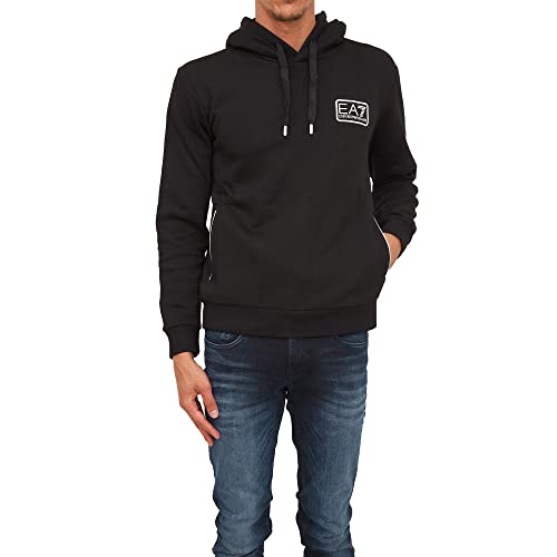 Image of Emporio Armani EA7 Mens Hooded Sweatshirt Extra Large Black