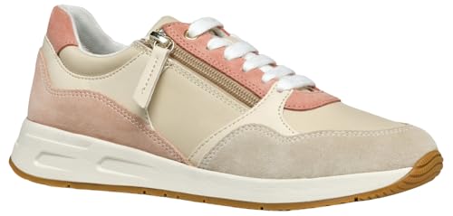 Geox D BULMYA B, Scarpe da Ginnastica Donna, Papyrus/Lt Taupe, 40 EU