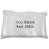Jewelry Displays & Boxes 4x6 Plastic Zip Top Bags (Package of 100)