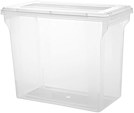 IRIS USA SBC-FB CLR 4PK IRIS 12" x 12" Scrapbook File Box, Clear, 1 Pack