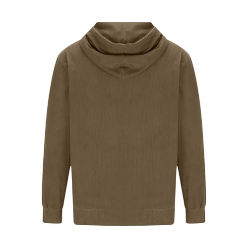 Mens Hoodies Long Sleeve Casual Corduroy Drawstring Sweatshirt With Pocket Lightweight Fall Stylish Tops Shirt3