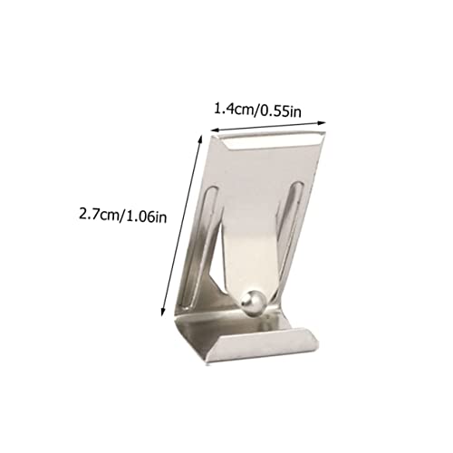 Image of Tofficu 100pcs Metal Spring Clip Hooks for Picture Frames Photo Frame Hangers Easy to Install for Wall Mounting Photos and Artwork